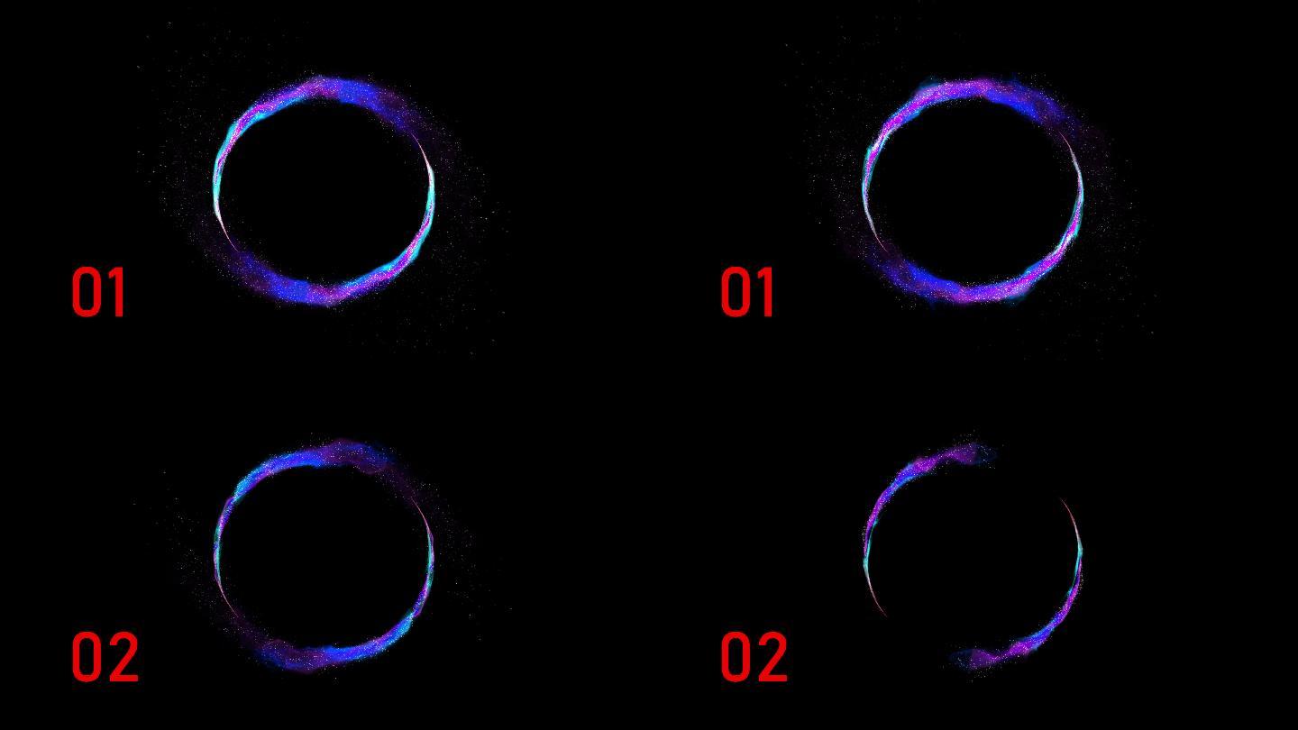 【4K】旋转扩散的圆环