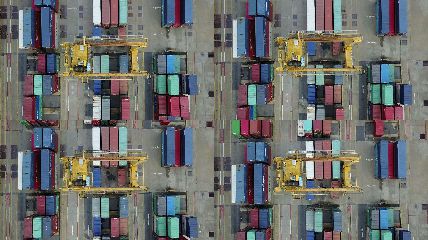 货物集装箱交通装运装卸海运深水港自贸港