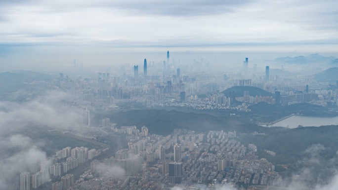 中国深圳风光延时摄影