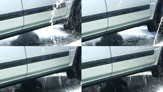 汽车用水枪手洗，手持式拍摄