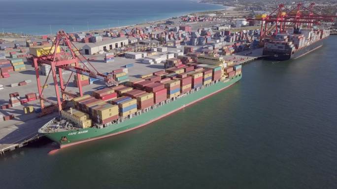 工业港口货轮口岸吞吐量跨境交易