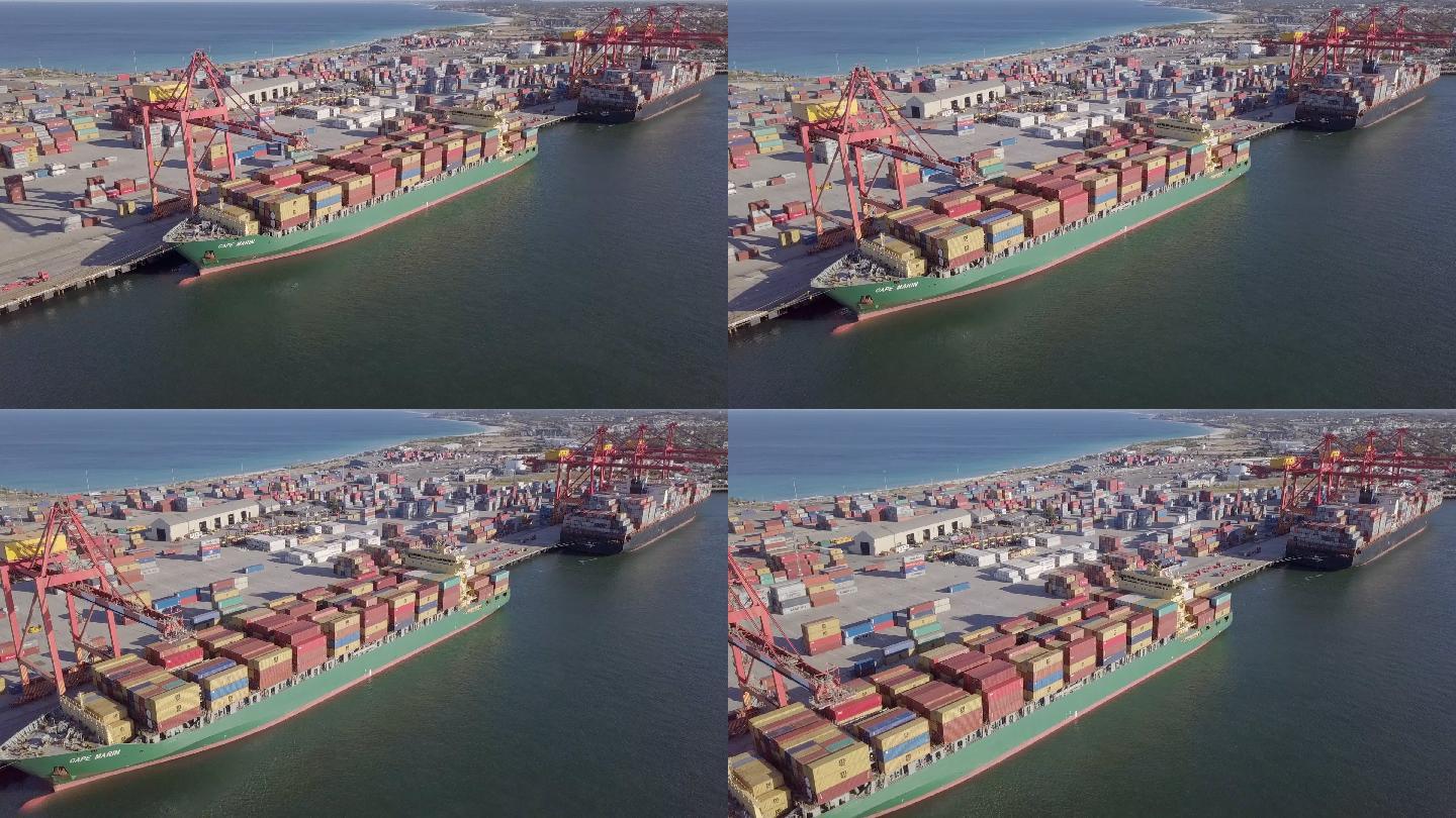 工业港口货轮口岸吞吐量跨境交易