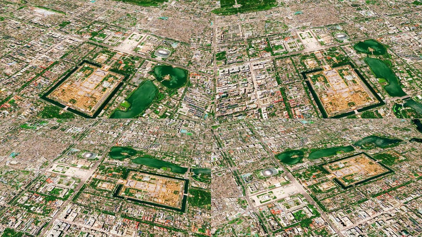 北京故宫卫星地图