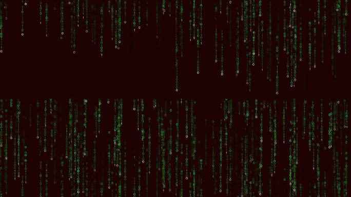 【带透明通道】黑客帝国矩阵二进制代码下落