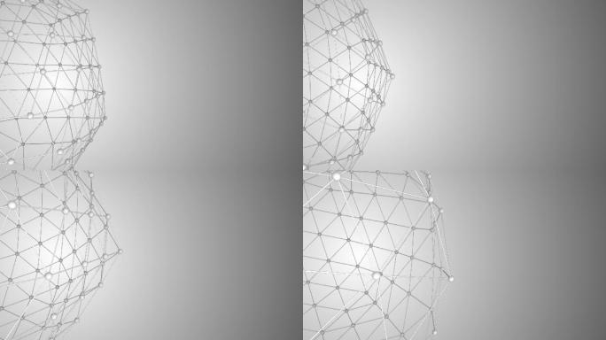 基于网络表面的抽象背景。无缝循环