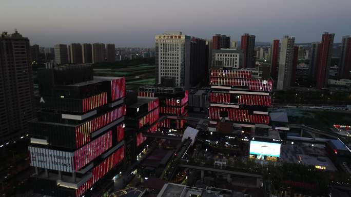 西安曲江商圈万科地产创意谷航拍西安宣传片