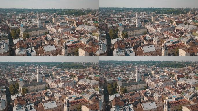 乌克兰古城的全景图