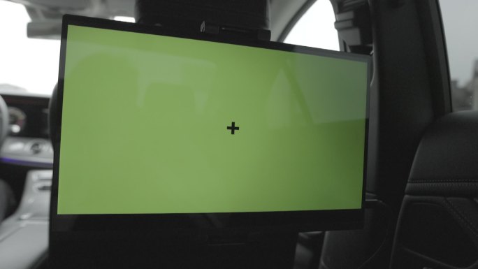 汽车后排屏幕绿幕视频素材