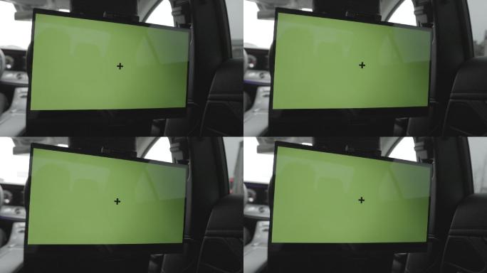 汽车后排屏幕绿幕视频素材