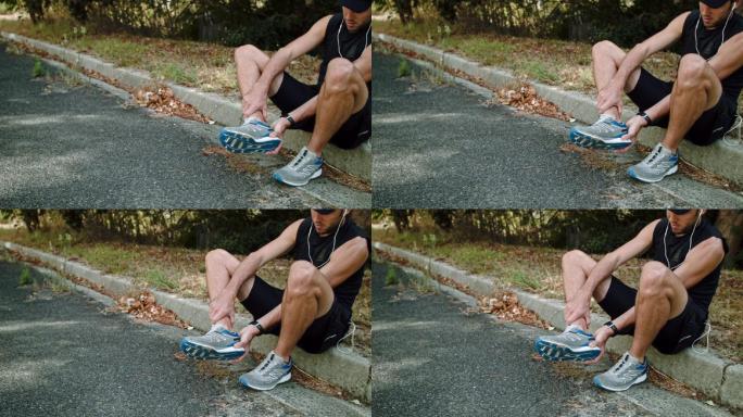运动员脚踝受伤旧伤复发锻炼跑步有氧运动