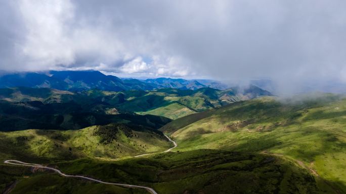 祁连山风光延时摄影  航拍4k