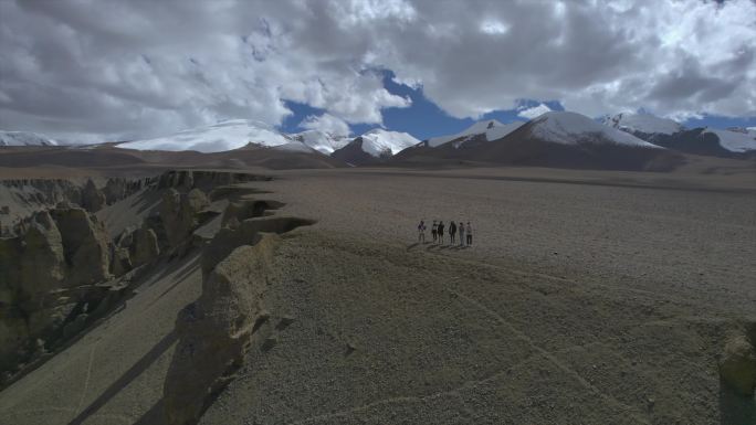 西藏奇林峡石林喀斯特地貌风光航拍