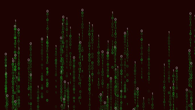 【带透明通道】黑客帝国矩阵二进制代码上升