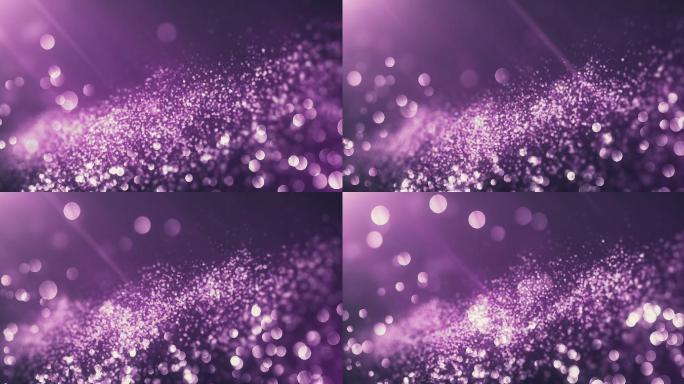 紫色的背景动画流光粒子唯美飘动光斑