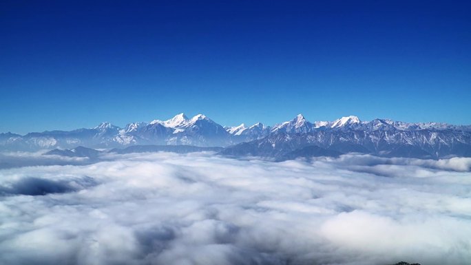 贡嘎雪山 云海延时