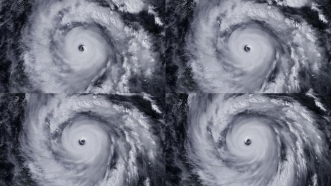 龙卷风的卫星图像气象图动态图特效动画