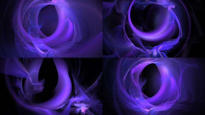 紫罗兰旋转抽象循环动画