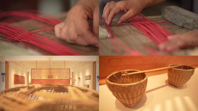 竹篾编织 展示 工艺 匠人