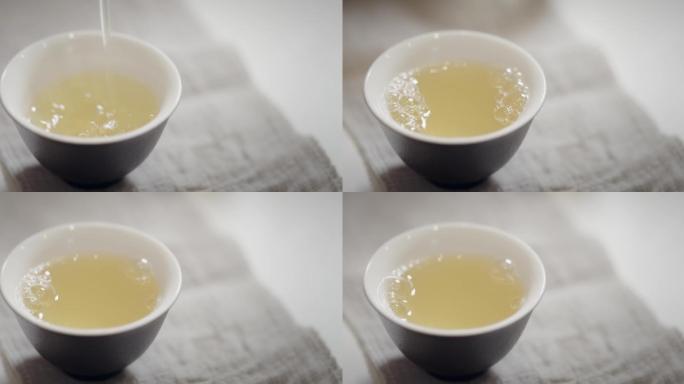 【8K正版素材】生活休闲茶艺倒入热水特写