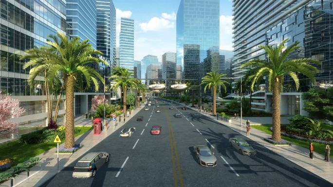 未来城市-街道城市道路