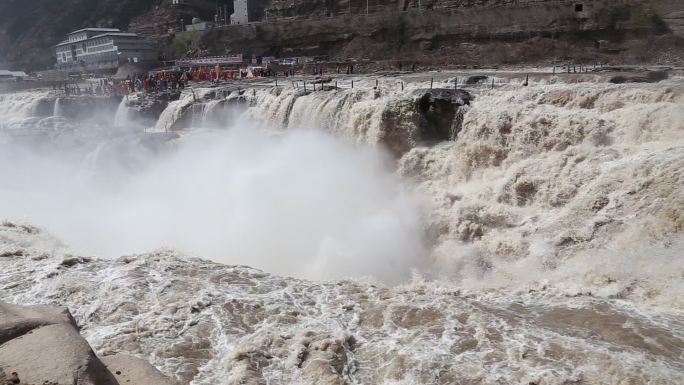 壶口瀑布黄河长大水黄河泛滥