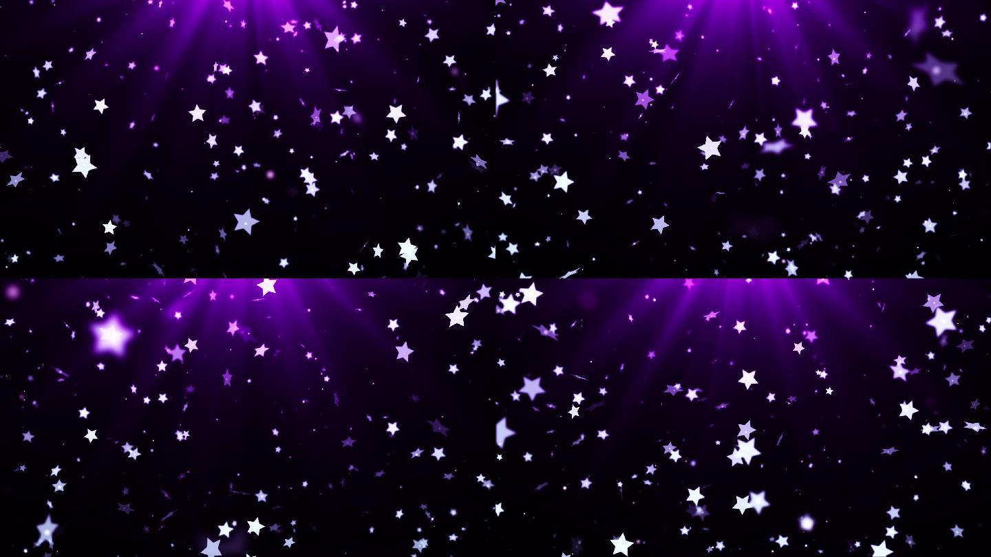 优雅的背景紫色聚光灯五角星唯美