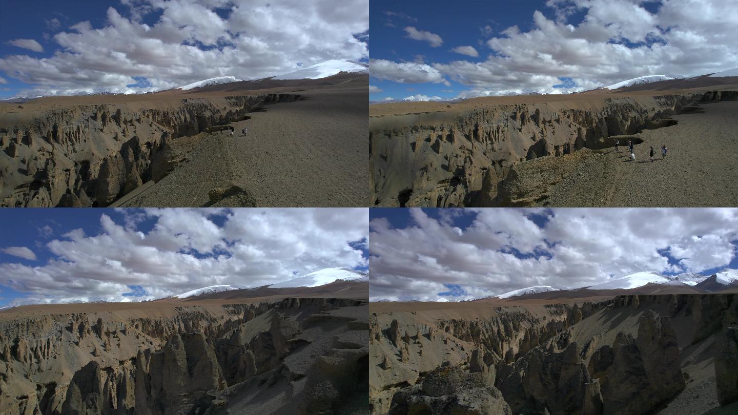 西藏奇林峡石林喀斯特地貌风光航拍