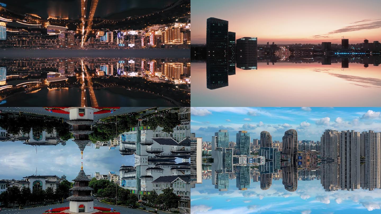天空之城扬州城市镜像