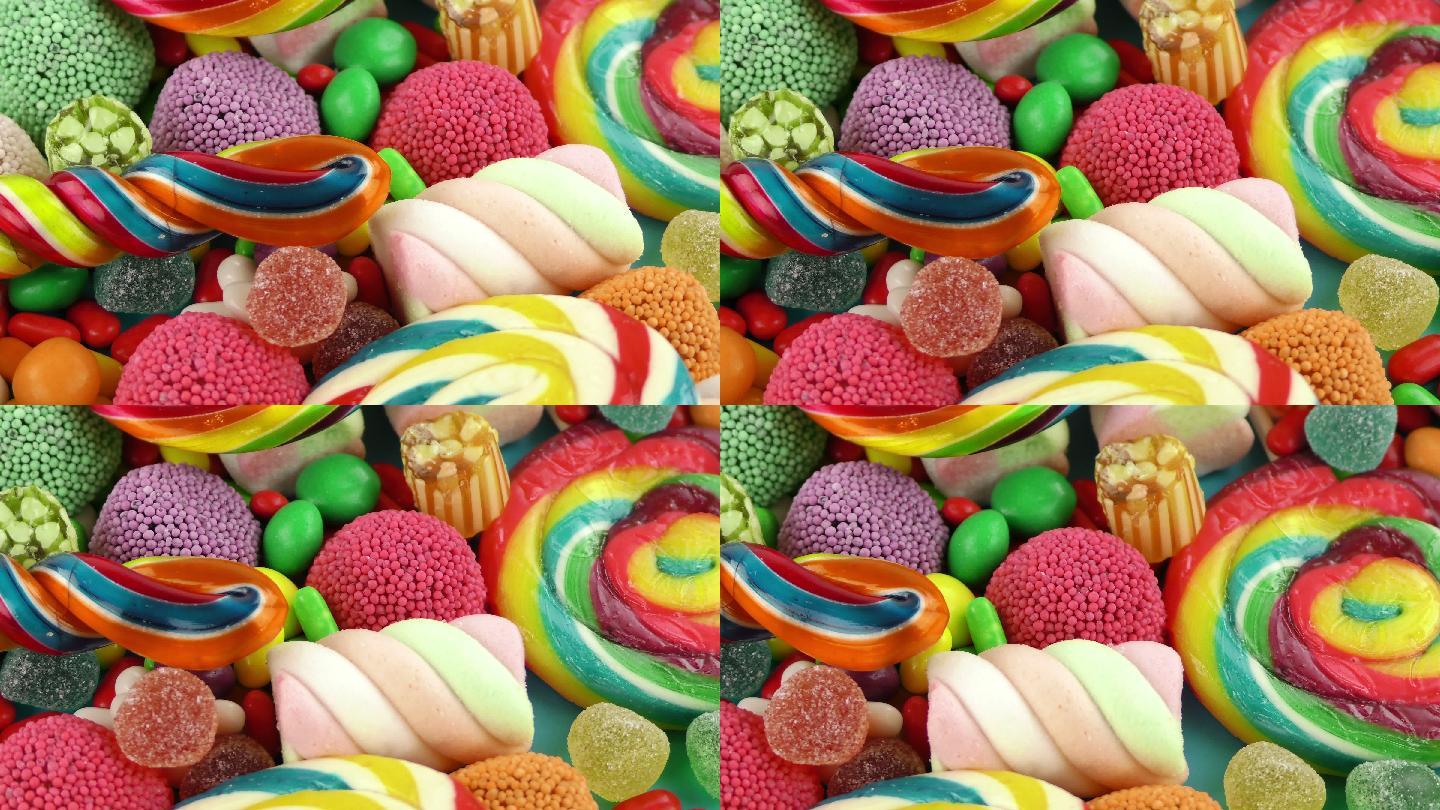 糖果和甜点特写镜头