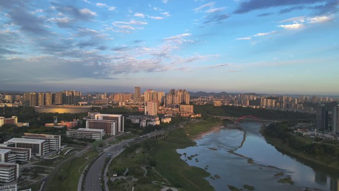 泸州 沱三桥  城市风光 航拍