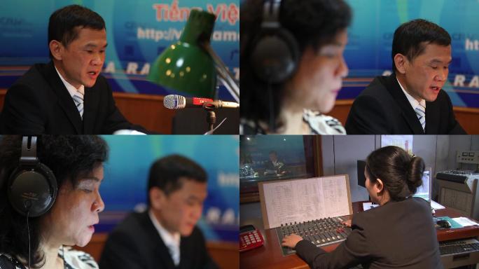 越南语广播录音间录音