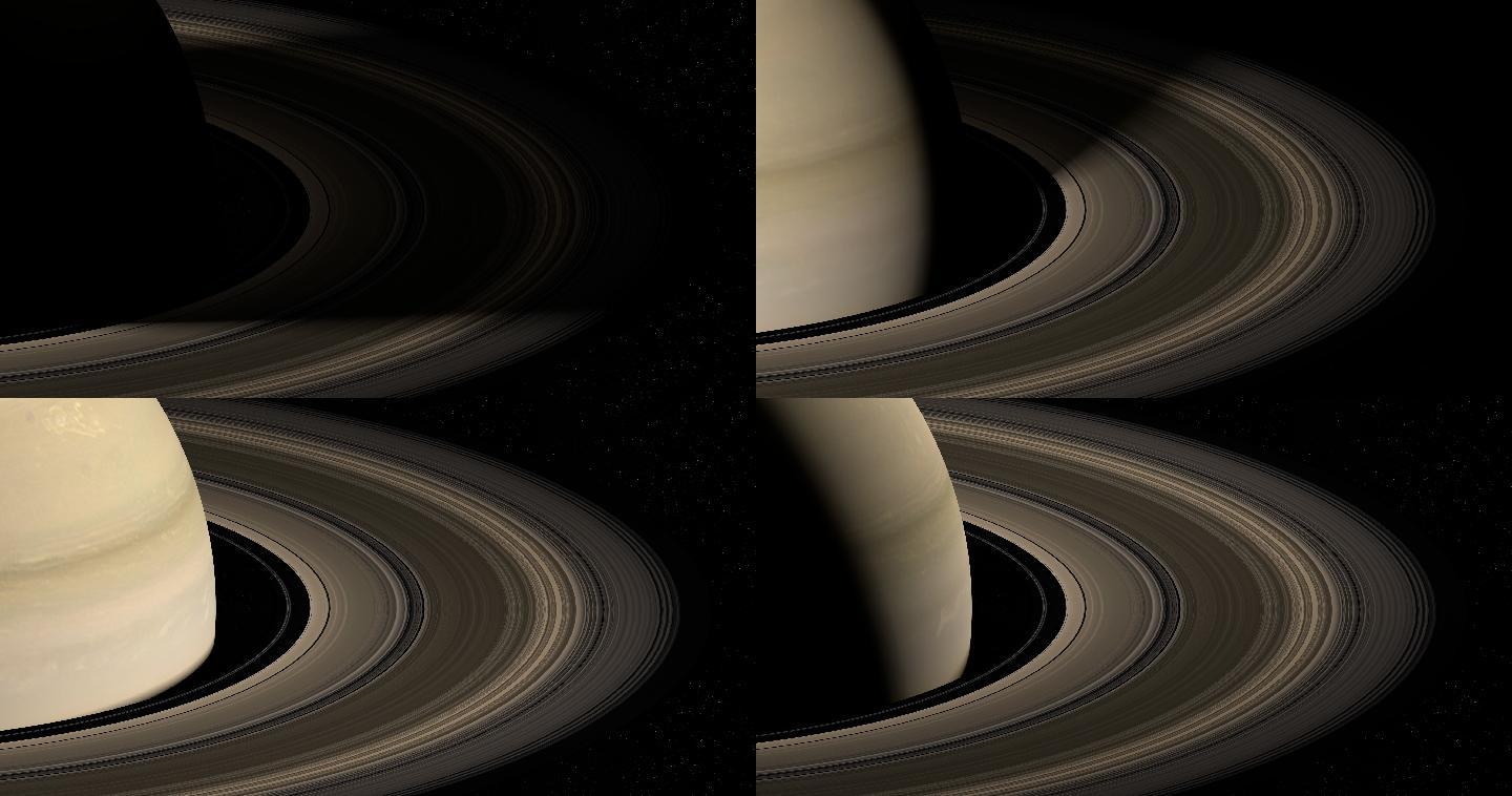 土星光环的阴影