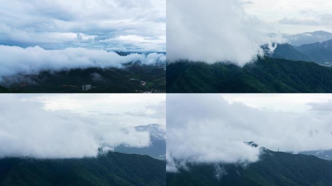 深圳梧桐山雨后云海延时视频