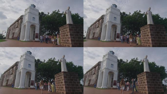 马六甲州,马来西亚,圣保罗教堂,雕像