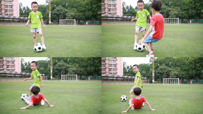 踢足球的男孩运动足