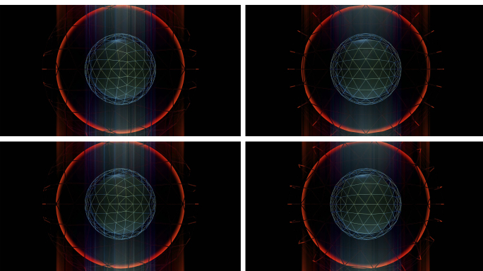 【4K时尚背景】赛博朋克炫酷球体抽象片头