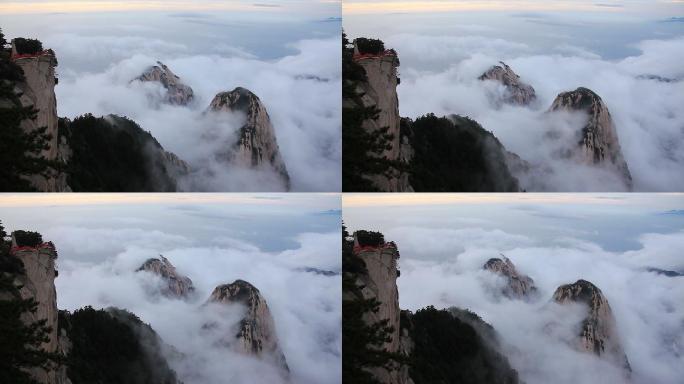 华山的最高点陕西省自然美岩石
