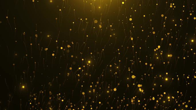 金色光斑粒子流