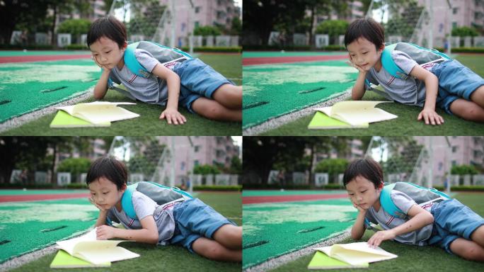 小男孩在学校读书TVC宝宝天使笑容温馨幸