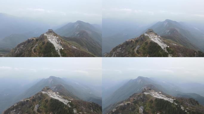 航拍南岳衡山5A景区祝融峰