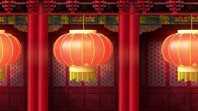 中国风 喜庆 过年 节日 气氛 灯笼