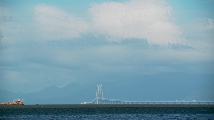 港珠澳大桥中国结4K延时