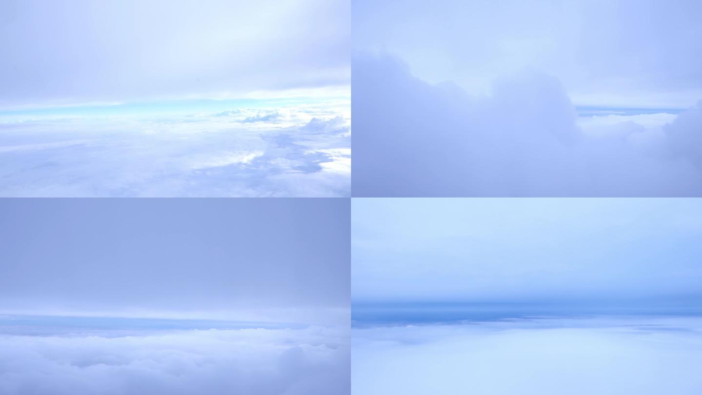 飞机上的云层
