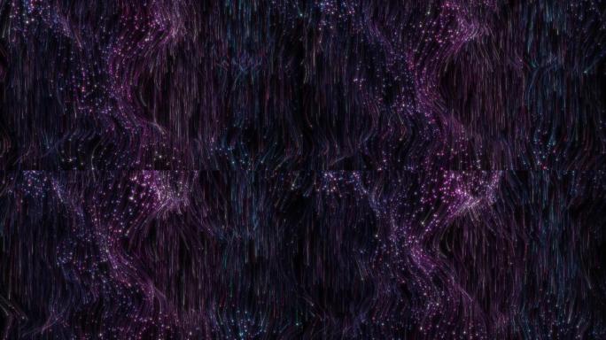 紫色瀑布粒子流