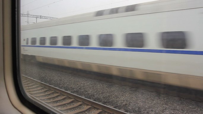 中国高速行驶的列车
