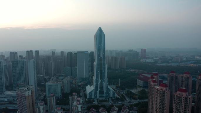 武汉长江传媒大厦4K航拍