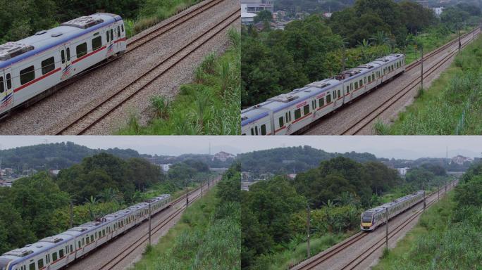 马来西亚行驶中的城市机车