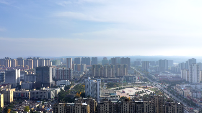 【4K】芜湖湾沚区城市大景