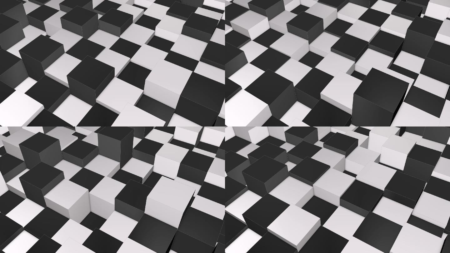 3d黑白方块