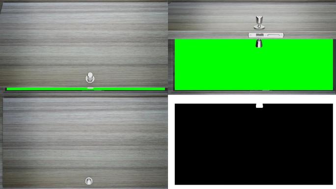 绿色门门锁开锁绿幕